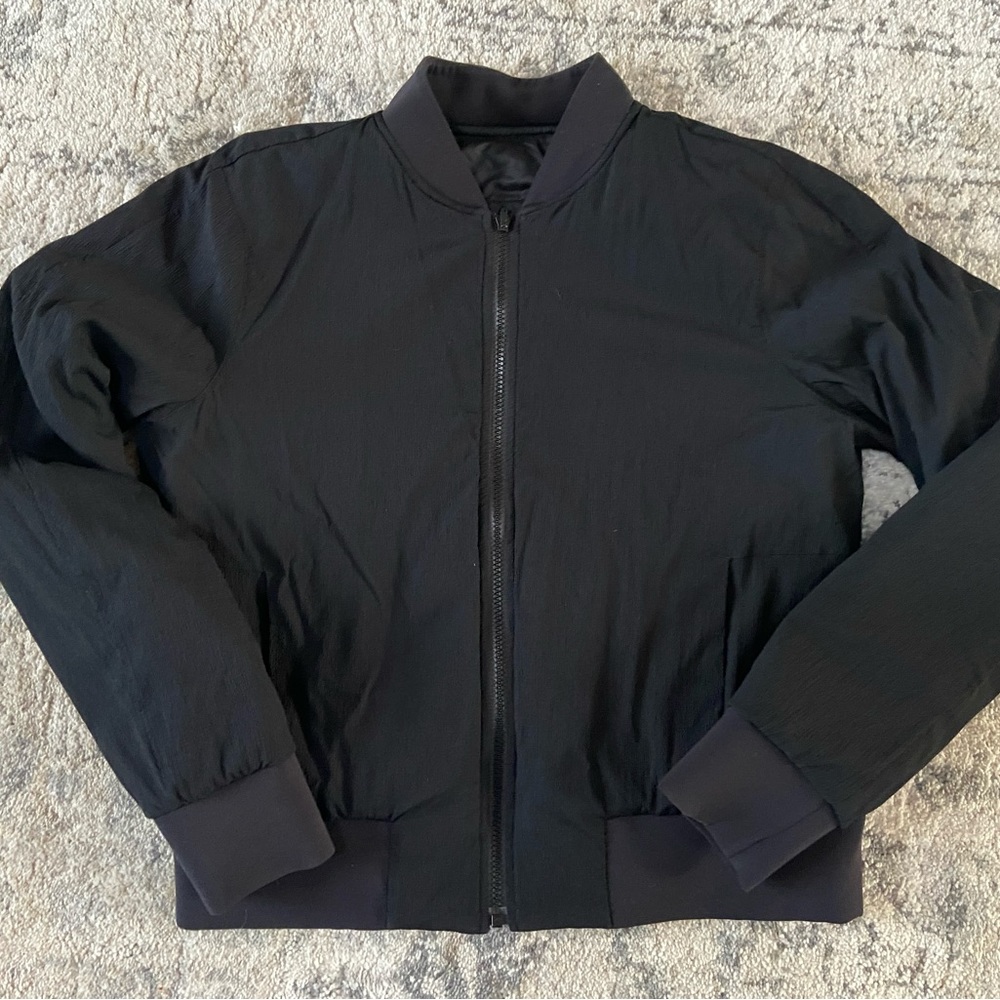 Lululemon Reversible Black Non-Stop Bomber Jacket